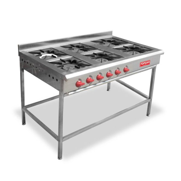 Anafe Inoxidable 6 Platos